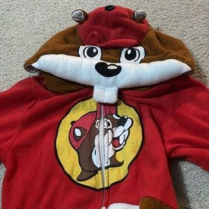 Bucees Youth Small Fleece Sleeper Onesie - There are 2